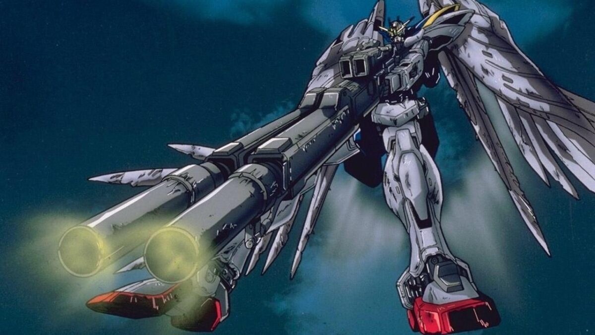 Gundam Wing Zero shooting its buster rifle